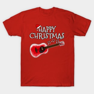 Christmas Acoustic Guitar Teacher Guitarist Xmas 2022 T-Shirt